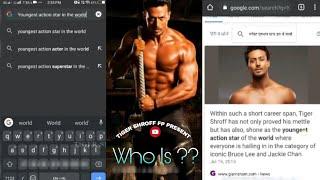 Who Is Youngest Action Star In The World ? | Tiger Shroff FP