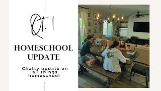 QUARTER 1 HOMESCHOOL UPDATE||THIS YEARS BEEN A DOOZY||LETS CHAT ️