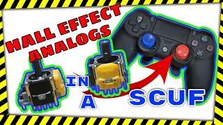 Hall Effect Analog Sticks Fitted to a SCUF Infinity PRO PS4 Controller