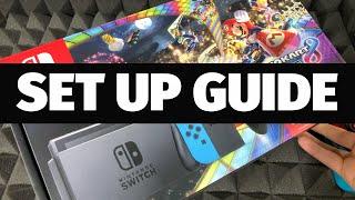 Nintendo Switch Neon Blue/Neon Red Joy-Con+Mario Kart 8 Deluxe +3month Nintendo Online Set Up Guide
