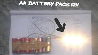 aa battery pack 12v homemade testing