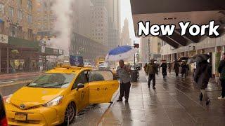 Walking In The Rain Flash Flood NYC 4k Videos Ultra Hd