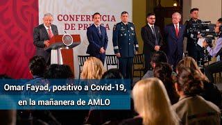 Recuerdan en redes sociales asistencia de Omar Fayad a mañanera de AMLO