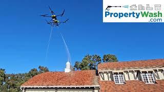 Los Angeles drone pressure window washing