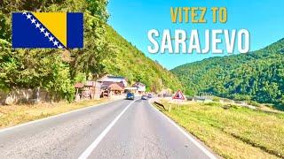 Driving in Bosnia and Herzegovina from Vitez to Sarajevo in September 2023.