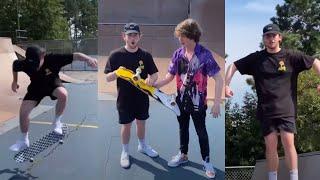 sapnap and karl at a SKATEPARK (karlnap content)