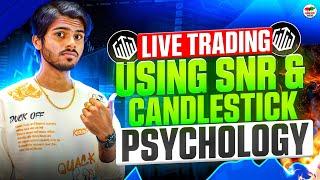 QUOTEX LIVE TRADING USING CANDLESTICK PSYCHOLOGY + SNR | BY-: TANISHQ