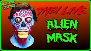 THEY LIVE -  Blue Alien Trick Or Treat Studios Mask Review