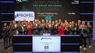 Propel Holdings Inc. Opens the Market - Monday, September 12, 2022