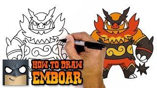 How to Draw Pokemon | Emboar | Step by Step