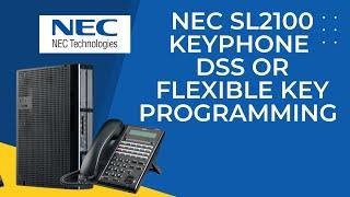 NEC SL2100 KEYPHONE DSS OR FLEXIBLE KEY PROGRAMMING