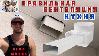 Правильная вентиляция на кухне / Вентиляция и натяжной потолок