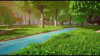 Forest animated video| copyright free | cartoon animation background