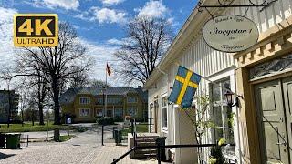 Kungsbacka, Sweden  - 4K City Walk | Spring Morning