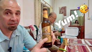 EXPLORING LAOS: Taste testing Laos beer, sight seeing and cookout at a private property!