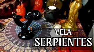 Vela SERPIENTE  unos y significado / Vela de VIBORA #velaserpiente #magiaconvelas #maldeojo