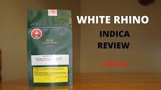 WHITE RHINO Pure Sunfarms Review THC 19.4%