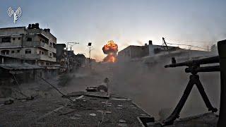 Israeli Merkava tank in action in the Gaza Strip - POV Footage.