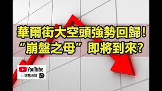 華爾街大空頭強勢回歸！“崩盤之母”即將到來？比特幣、迷因股是否會大跌？股市崩盤的臨界點還有多遠？｜政經孫老師