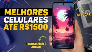 5 Melhores CELULARES até R$1500 para COMPRAR em 2024! TOP Custo Benefício