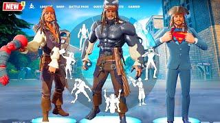 Fortnite x Pirates of the Caribbean: JACK SPARROW doing Funny Built-In Emotes