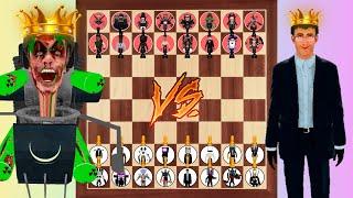 Skibidi Toilet Tournament | Team DaFuq vs Team G-man Soldier on chess board