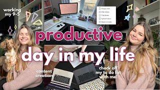 DAY IN MY LIFE: working 9-5 & as a content creator 