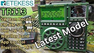 Retekess TR113 Full-band HAM Receiver. VERY LATEST updated model.