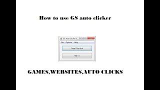 How to use GS auto clicker