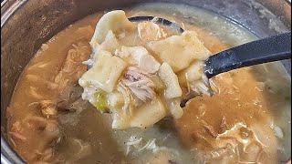 We Made Grandma's Old School Chicken and Dumplings Recipe #cooking #subscribe