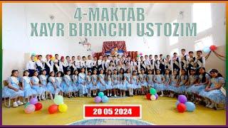 XAYR BIRINCHI USTOZIM 20 05 2024 XORAZM\YANGIBOZOR \4 MAKTAB