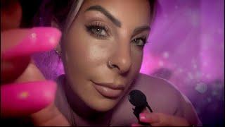 ASMR Clicky Whisper & Clicky Screen Tapping Counting The Freckles On Your Face ASMR Mouth Sounds