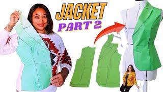  HOW TO DRAFT WOMEN'S JACKET|| Blazer|| NOTCHED-COLLAR WITH LAPEL #youtube #patterndrafting #blazer