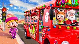 Wheels on the Bus (Christmas) - Baby Songs + More Nursery Rhymes & Kids Songs - Little Song PIB