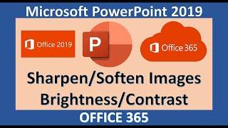 PowerPoint 2019 - Apply Picture Corrections - Microsoft Office 365