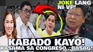 BINASAG ANG KASAMA SA CONGRESO! MARCOLETA SINUNOG ANG MGA KABADO! SA SINABI NI VP!