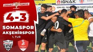 Somaspor 4 - 3 Akşehirspor Maç Özeti (Ziraat Türkiye Kupası 1. Tur) 28.08.2019