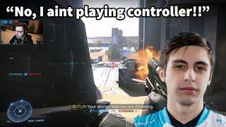 Shroud On Controller Vs MnK In Halo Infinite!!