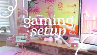  a tour of my cute gaming setup for a comfy + lazy summer | feat. some unboxings 