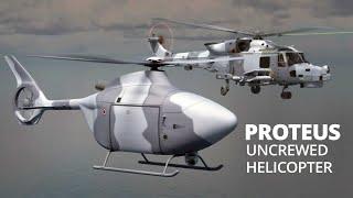 Uncrewed helicopter for the Royal Navy unveiled ahead of flight testing later this year