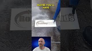 Clever Pressure Washing Marketing Trick: Logos on Concrete | Tips and Warnings