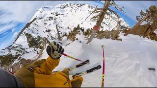 Skiing The "Ahhhh Chutes" at Palisades Tahoe, CA