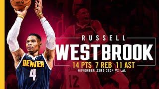 Russell Westbrook Secures Double-Double vs. Lakers  | 11/23/24