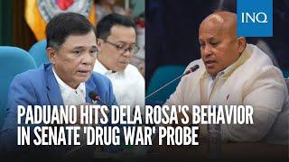 Paduano hits Dela Rosa's behavior in Senate 'drug war' probe