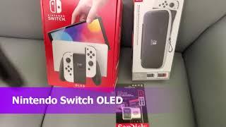 Kintips UNBOXING Nintendo Switch OLED and CASE and screen protector