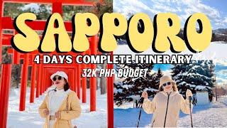 SAPPORO JAPAN 4 DAYS COMPLETE ITINERARY & GUIDE WITH 32K PHP BUDGET (TAGALOG)