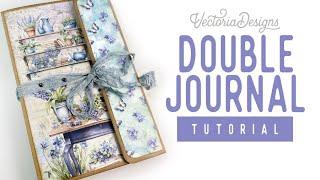 Double Journal Tutorial | Bluebells & Co Crafting Printables Kit | Free Measurements Sheet