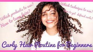 Curly Hair Routine For Beginners *IN DETAIL* | Everything you need to know | Shruti Amin