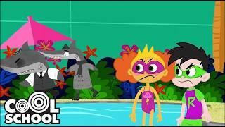 Evil Space Sharks vs Super Drew | Cool School Cartoons for Kids #sharkweek