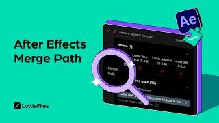 How to fix Merge Paths Error with Lottie animation in After Effects